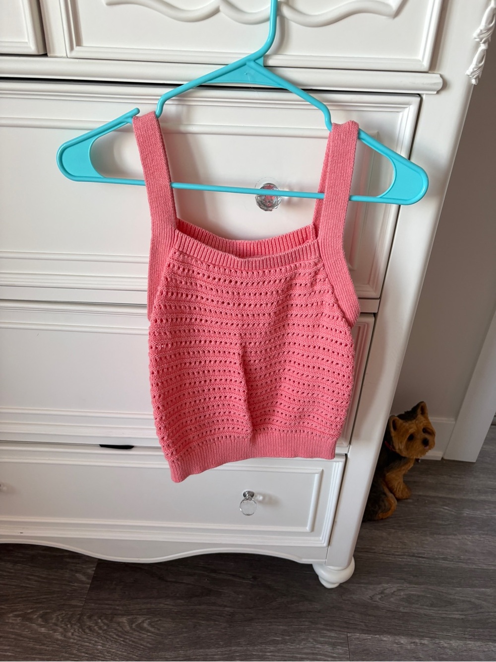 Universal Thread Coral Pink Crochet Tank